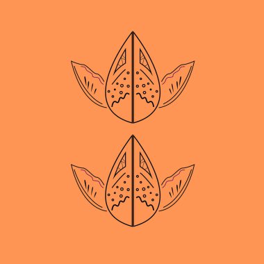 dekoratif elementlerin sanat deseni.