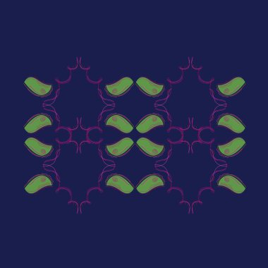 dekoratif elementlerin sanat deseni.