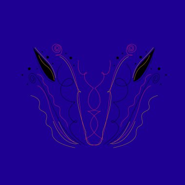 dekoratif elementlerin sanat deseni.