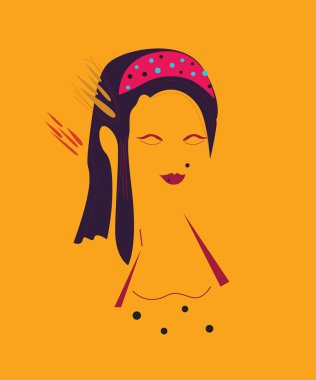 Soyut dikişsiz geometrik desen 