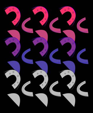 Soyut dikişsiz geometrik desen 