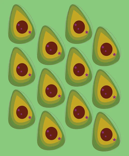 Design elements eco avocados jpg