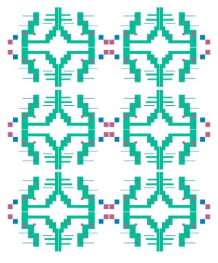 Soyut dikişsiz geometrik desen 