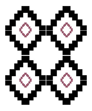 Soyut dikişsiz geometrik desen 