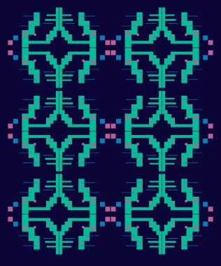 Soyut dikişsiz geometrik desen 