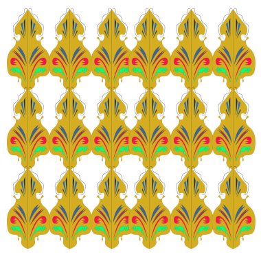 Soyut dikişsiz geometrik desen 