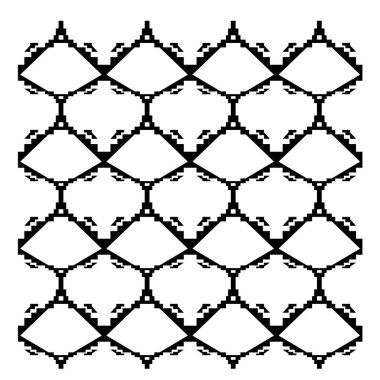 Siyah ve beyaz kusursuz desen.