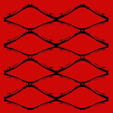 Kırmızı çizgilerin kusursuz deseni