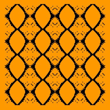 vektör siyah ve turuncu desen.