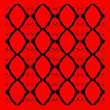 vektör kırmızı kalpler ile seamless modeli