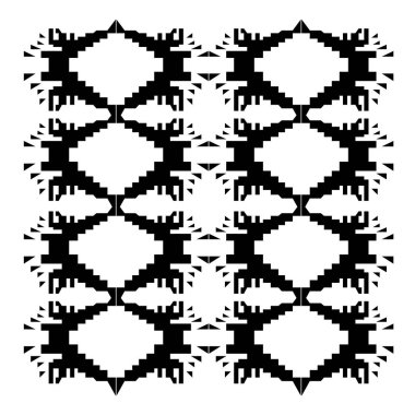 siyah-beyaz vektör seamless modeli