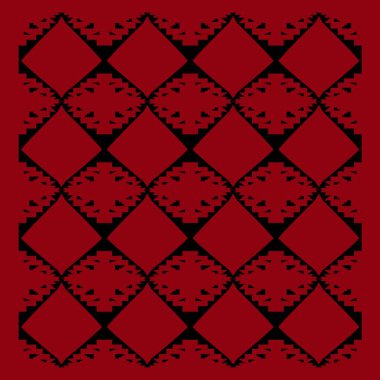 Kusursuz kırmızı ve beyaz desen