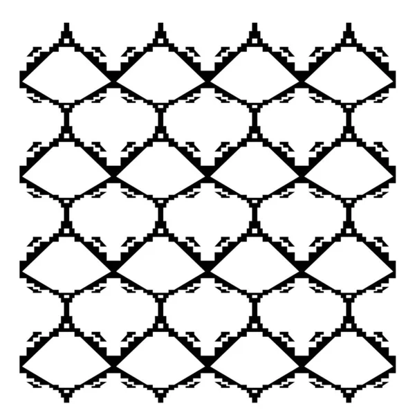 Чорно Білий Безшовний Візерунок — стокове фото