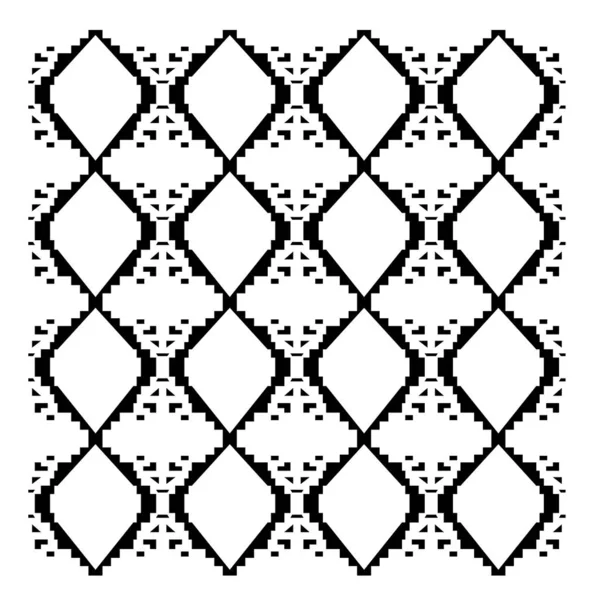 Vector Black White Seamless Pattern — Stock Photo, Image