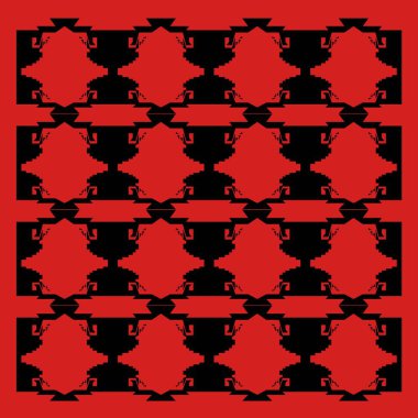 kırmızı soyut aztec arkaplan