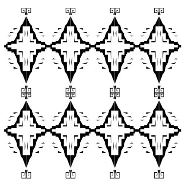 siyah ve beyaz geometrik desen seti
