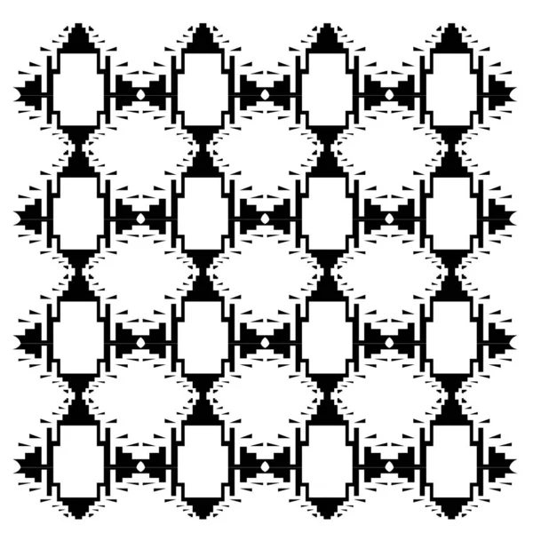 Απρόσκοπτη Μαύρο Και Άσπρο Γεωμετρικό Μοτίβο — Φωτογραφία Αρχείου