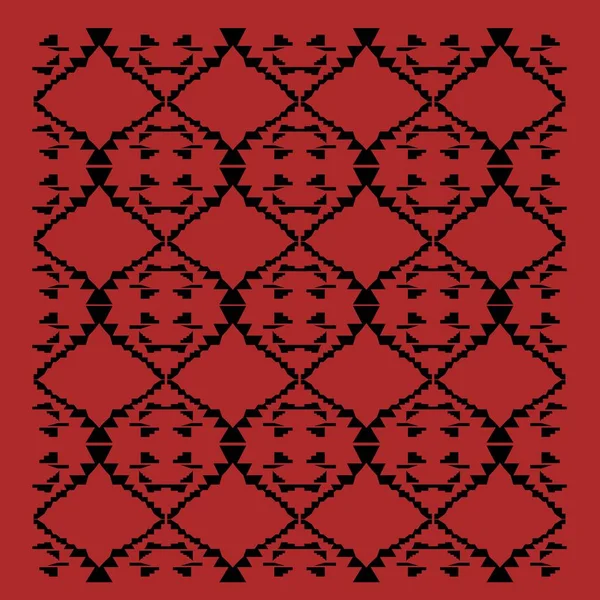 Red Black Background Tile Illustration — ストック写真