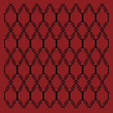 red and black background tile illustration 