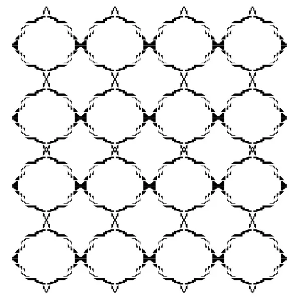 Black White Background Tile Illustration — ストック写真