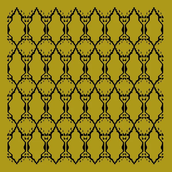 Yellow Black Background Tile Illustration — Stockfoto
