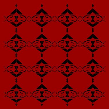 Dekoratif elementlerin kusursuz deseni.