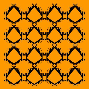 Dekoratif elementlerin kusursuz deseni.