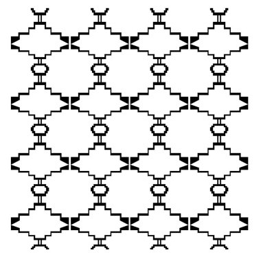 Dekoratif elementlerin kusursuz deseni.