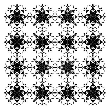 Dekoratif elementlerin kusursuz deseni.