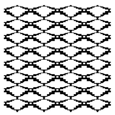 Dekoratif elementlerin kusursuz deseni.