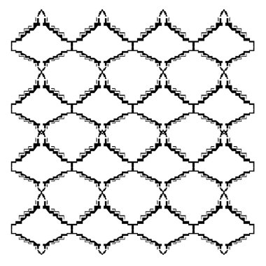 Dekoratif elementlerin kusursuz deseni.