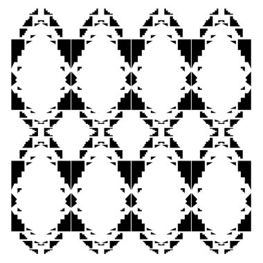 Dekoratif elementlerin kusursuz deseni.