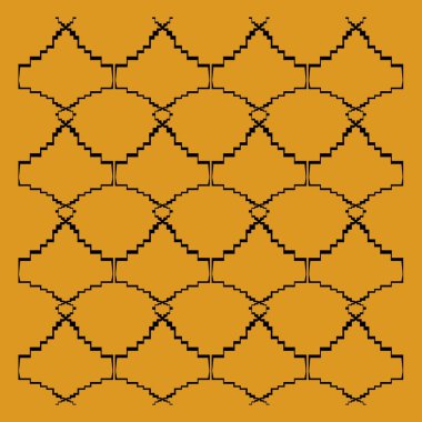 Dekoratif elementlerin kusursuz deseni.