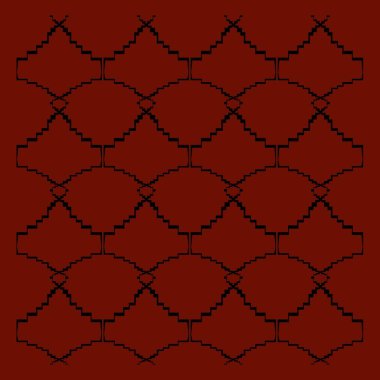 Dekoratif elementlerin kusursuz deseni.