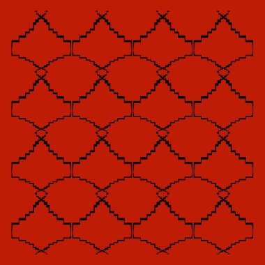 Dekoratif elementlerin kusursuz deseni.