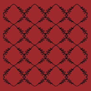 Dekoratif elementlerin kusursuz deseni.