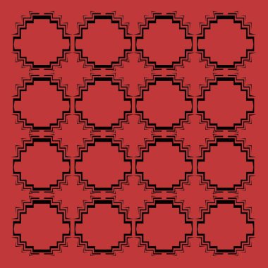 Dekoratif elementlerin kusursuz deseni.