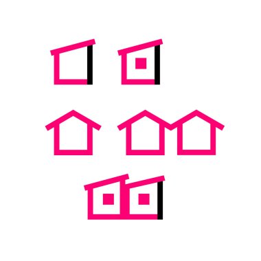 Ev Tasarımı Pasif Pembe Simgeler