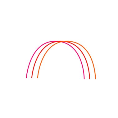 Gökkuşağı İşareti Sembolü Renkli Etnik