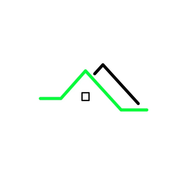 Design Architecture Toit Signalisation Logo Maison — Image vectorielle