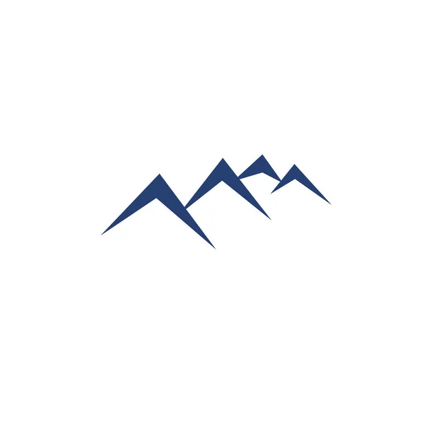 Montañas Azul Signo Geométrico Vintagina — Vector de stock