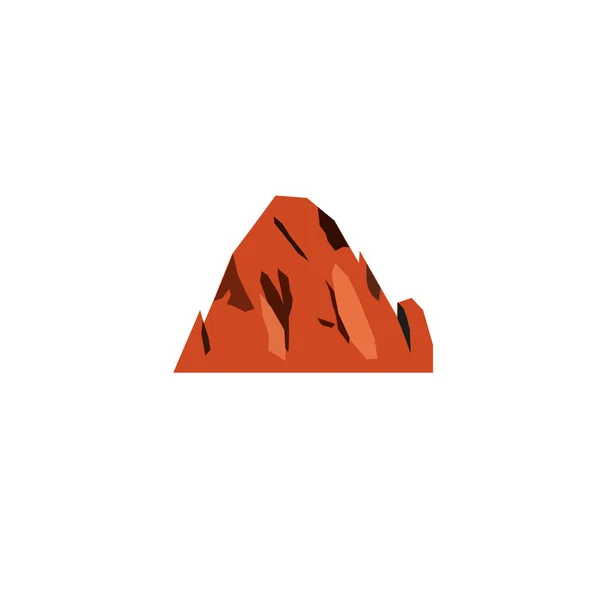 Ontwerp Eenvoudige Heuvels Bruin Extreme Heuvels Extreme Bergen Design Element — Stockvector