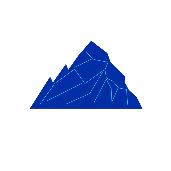 Blue Hill Pictogram Geometrische Editie — Stockvector