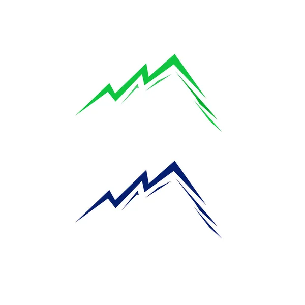 Design Icons Zöld Kék Szőlő Aláírások — Stock Vector