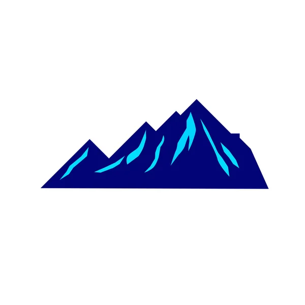 Blue Design Mountain Icon Symbol — стоковий вектор