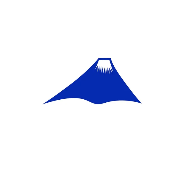 Design Mountain Hill Sur Blanc — Image vectorielle