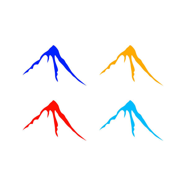 DESIGN COLORFUL MOUNTAIN, IN 4 COLOR VARIANTS