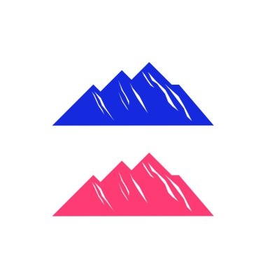 Tepeleri iki renkte dizayn et, beyazlar üzerinde.