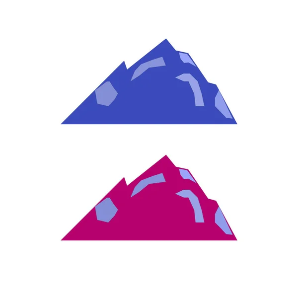 Design Colorful Hills Purple Blue Eps — Stock Vector