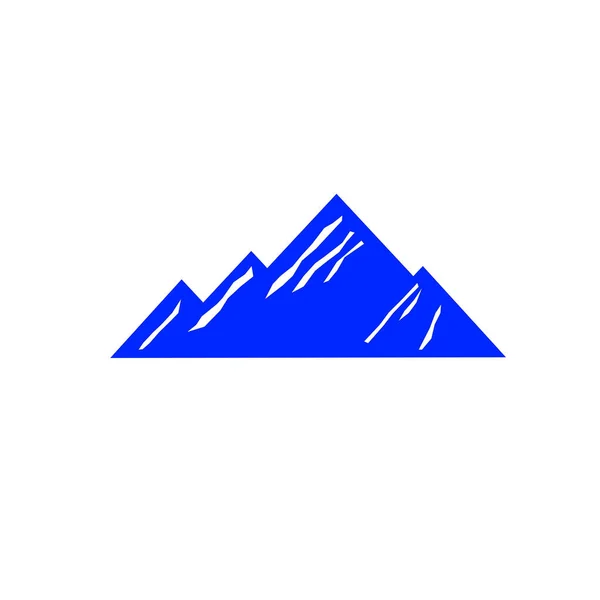 Mountains Blauw Met Witte Vlekken — Stockvector